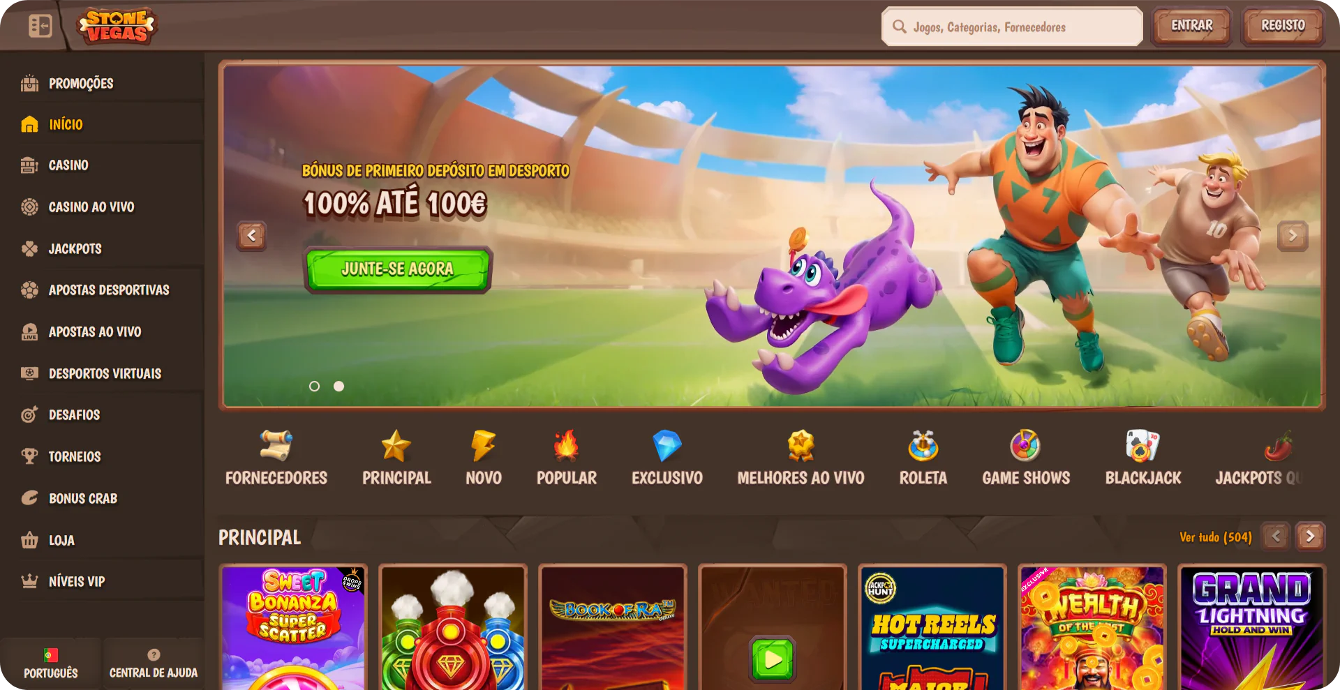 StoneVegas casino online sem documentos