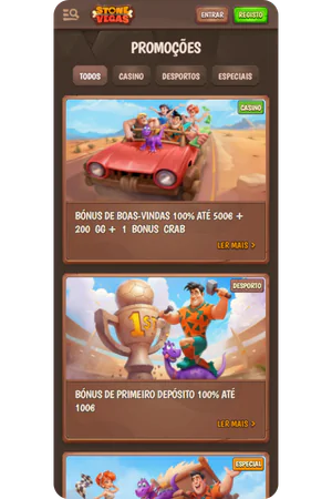 stonevegas casino bonuses section showing welcome offers and free spins promotions