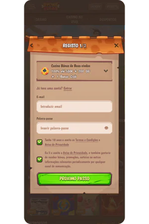 stonevegas casino registration form interface in Portuguese