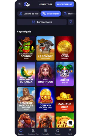 spinaura casino slots section with featured slot games